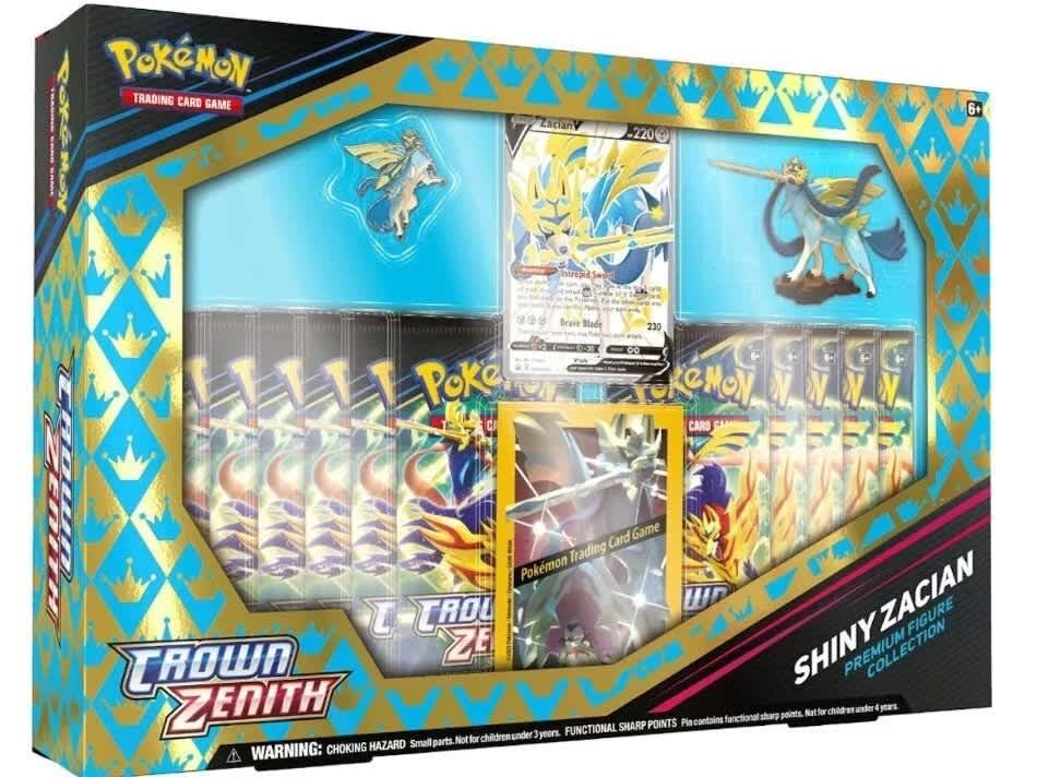 FlipForge | Pokémon TCG Crown Zenith Shiny Zacian & Zamazenta Premium Figure Collection