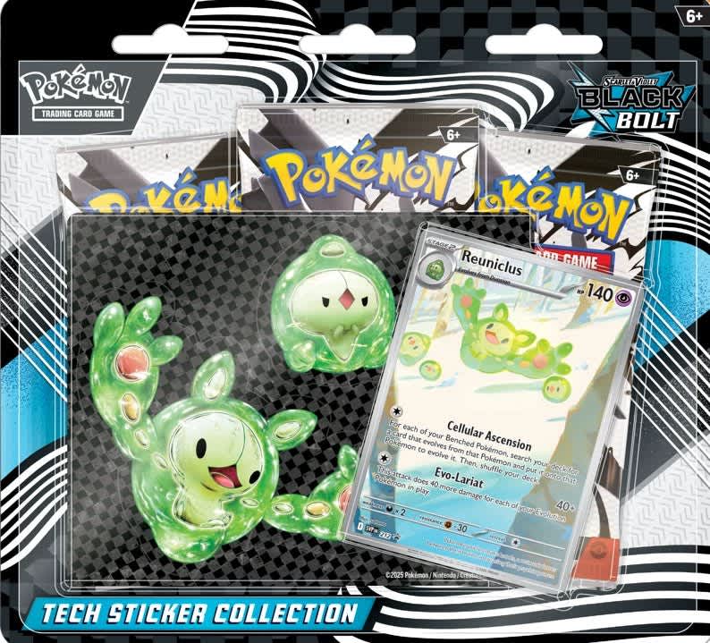 FlipForge | Pokémon TCG Scarlet & Violet 10.5 Black Bolt Tech Sticker Reuniclus Collection