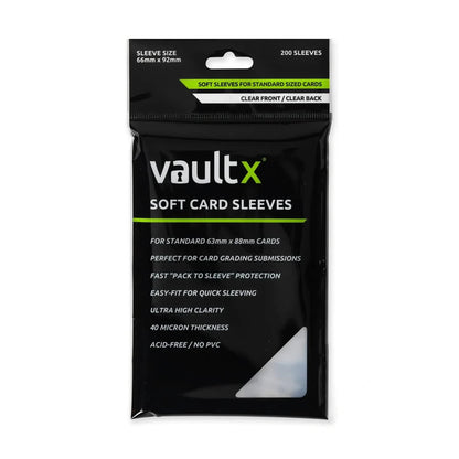 FlipForge | Vault X Soft Card Sleeves 200 Pack Premium Protection for Trading Cards