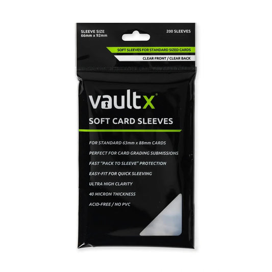FlipForge | Vault X Soft Card Sleeves 200 Pack Premium Protection for Trading Cards