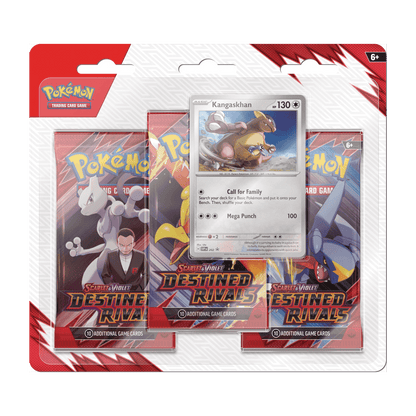 FlipForge | Pokémon TCG Scarlet & Violet 10 Des Ed Rivals 3 Pack Blister CDU (12) Tin
